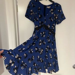 Rebecca Taylor Blue Casual Floral Dress